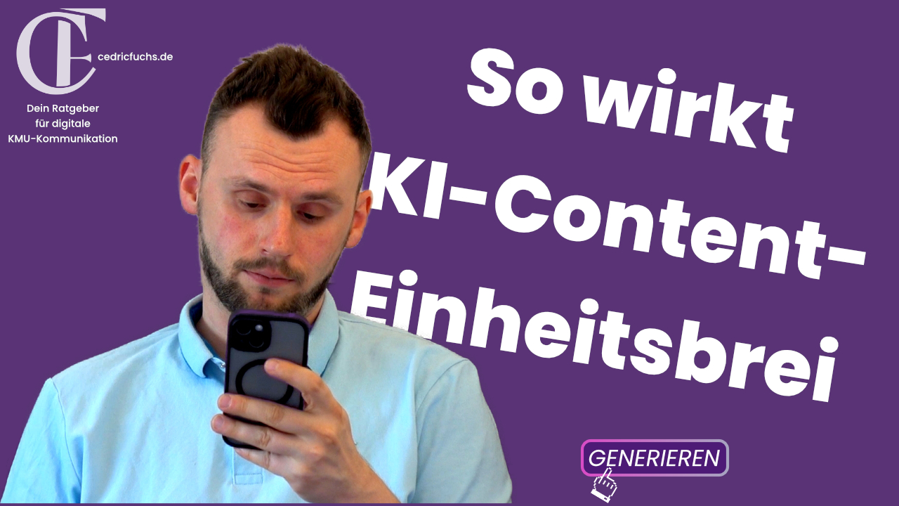 So wirkt KI-Content-Einheitsbrei Thumbnail Video KI und Markenvertrauen
