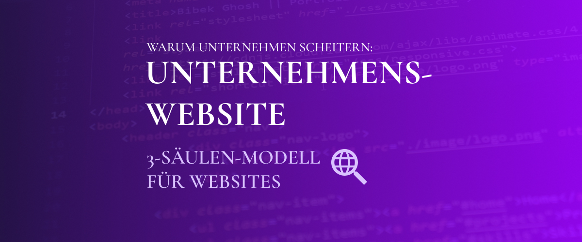 Unternehmenswebsites scheitern Teaserbild, Blog Cedric Fuchs