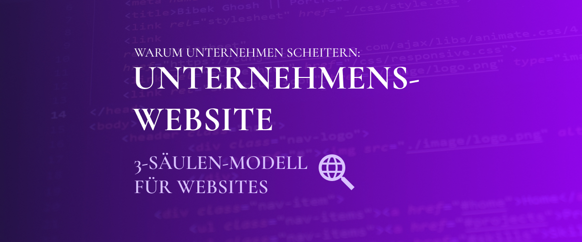Unternehmenswebsites scheitern Teaserbild, Blog Cedric Fuchs